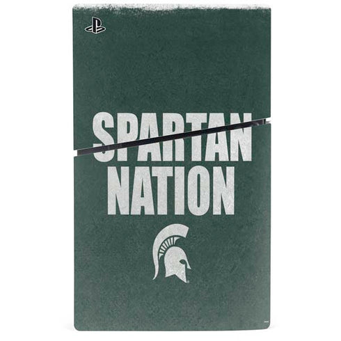 Michigan State University Spartans Nation PS5 Slim Digital Edition Console Skin