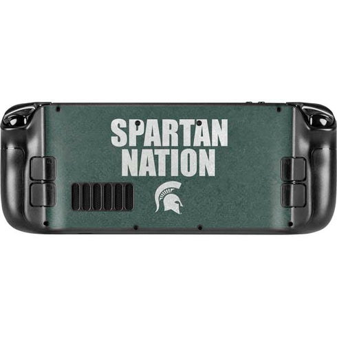 Michigan State University Spartans Nation Steam Deck Handheld Gaming Computer OLED Skin