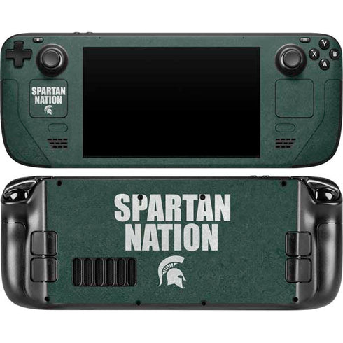 Michigan State University Spartans Nation Steam Deck Handheld Gaming Computer Skin