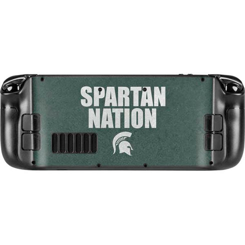 Michigan State University Spartans Nation Steam Deck Handheld Gaming Computer Skin
