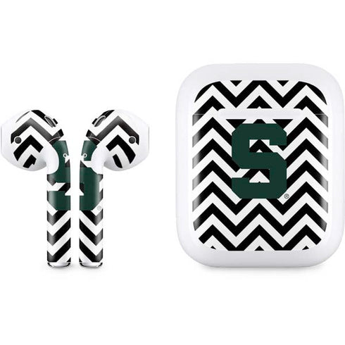 Michigan State University Spartans S Chevron Apple AirPods Skin