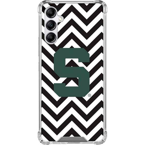 Michigan State University Spartans S Chevron Gabb Phone 4 Clear Case