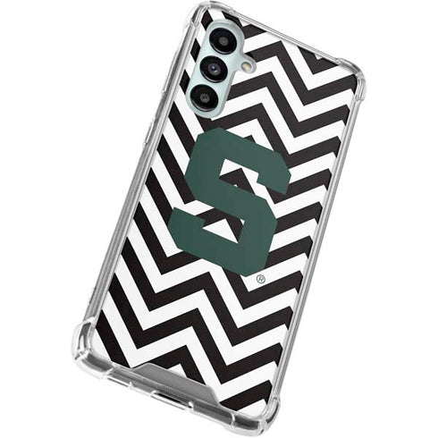 Michigan State University Spartans S Chevron Galaxy A16 5G Clear Case