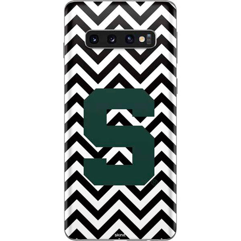 Michigan State University Spartans S Chevron Galaxy S10 Skin