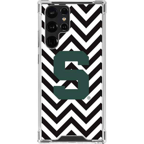 Michigan State University Spartans S Chevron Galaxy S23 Ultra Clear Case