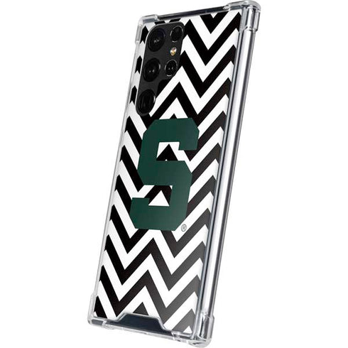 Michigan State University Spartans S Chevron Galaxy S23 Ultra Clear Case