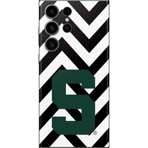 Michigan State University Spartans S Chevron Galaxy Skins