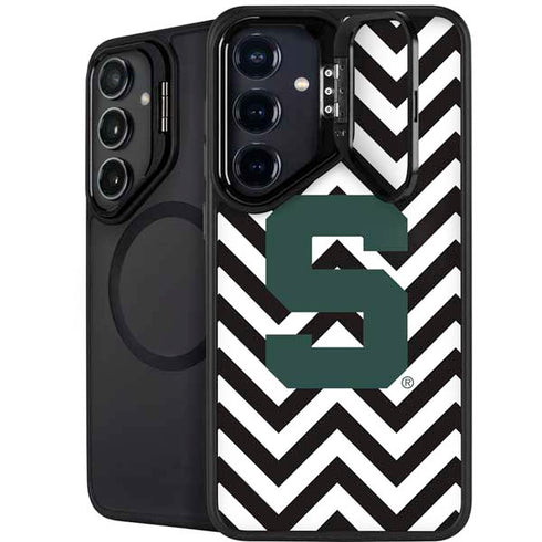 Michigan State University Spartans S Chevron Galaxy S24 FE Kickstand Case