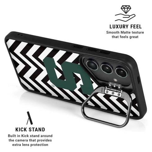 Michigan State University Spartans S Chevron Galaxy S24 FE Kickstand Case