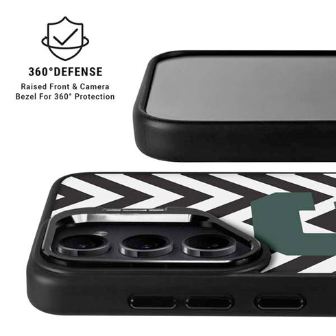 Michigan State University Spartans S Chevron Galaxy S24 FE Kickstand Case