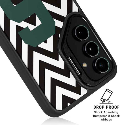 Michigan State University Spartans S Chevron Galaxy S24 FE Kickstand Case