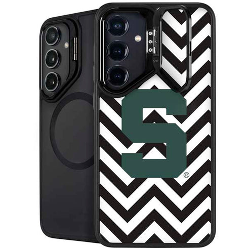 Michigan State University Spartans S Chevron Galaxy S25 Kickstand Case