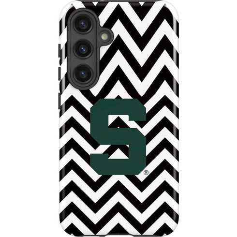 Michigan State University Spartans S Chevron Galaxy S25 Plus Impact Case