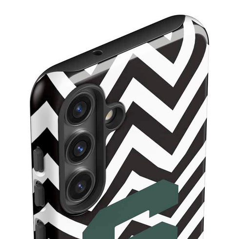 Michigan State University Spartans S Chevron Galaxy S25 Plus Impact Case