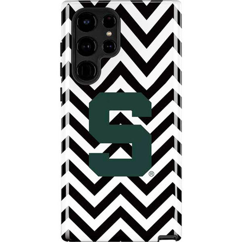 Michigan State University Spartans S Chevron Galaxy S25 Ultra Impact Case
