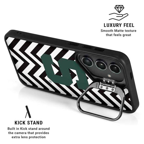 Michigan State University Spartans S Chevron Galaxy S24 Ultra Kickstand Case
