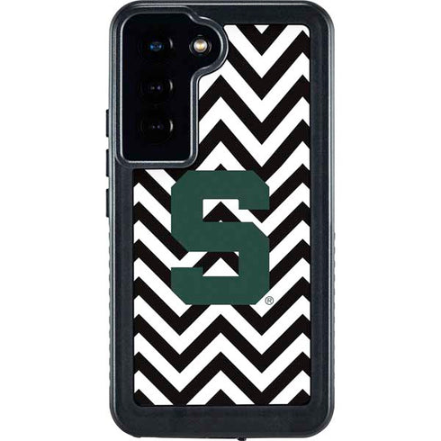 Michigan State University Spartans S Chevron Galaxy S24 Waterproof Case