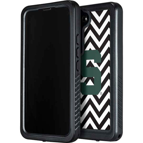 Michigan State University Spartans S Chevron Galaxy S24 Waterproof Case