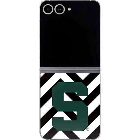 Michigan State University Spartans S Chevron Galaxy Z Flip6 Skin