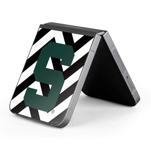Michigan State University Spartans S Chevron Galaxy Z Flip6 Skin