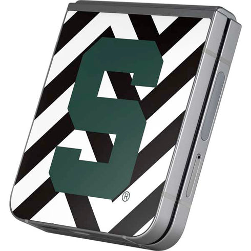 Michigan State University Spartans S Chevron Galaxy Z Flip6 Skin
