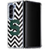 Michigan State University Spartans S Chevron Galaxy Z Fold5 5G Clear Case