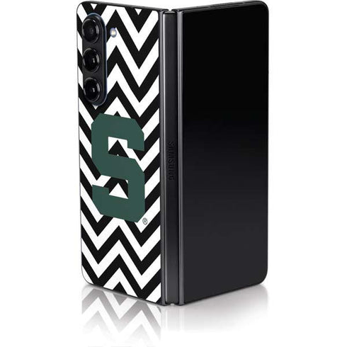 Michigan State University Spartans S Chevron Galaxy Z Fold5 5G Skin
