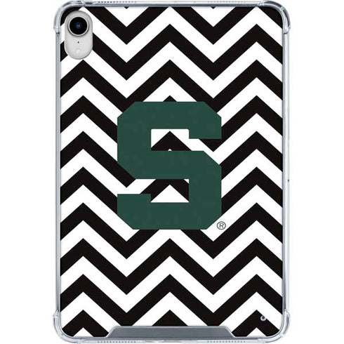 Michigan State University Spartans S Chevron iPad 11th Gen (2025) Clear Case