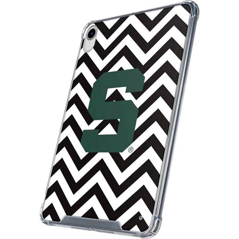 Michigan State University Spartans S Chevron iPad 11th Gen (2025) Clear Case