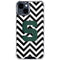 Michigan State University Spartans S Chevron iPhone 15 Clear Case