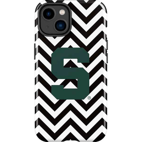 Michigan State University Spartans S Chevron iPhone 15 Impact Case