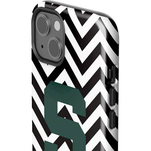 Michigan State University Spartans S Chevron iPhone 15 Impact Case
