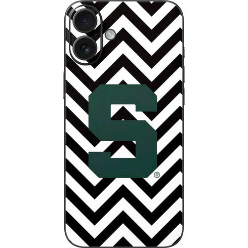 Michigan State University Spartans S Chevron iPhone 16 Plus Skin