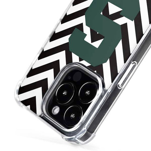 Michigan State University Spartans S Chevron iPhone 16 Pro Max MagSafe Case