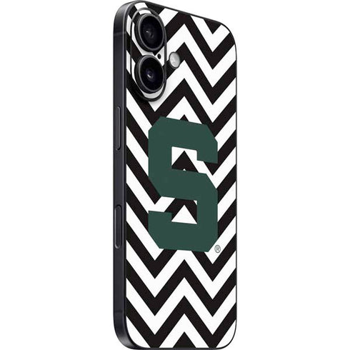 Michigan State University Spartans S Chevron iPhone 16 Skin