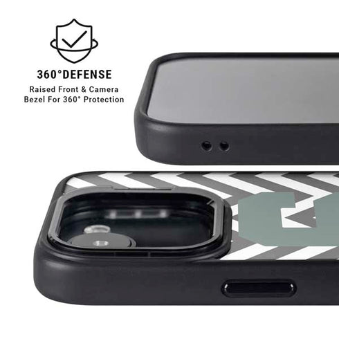 Michigan State University Spartans S Chevron iPhone 16e Kickstand Case