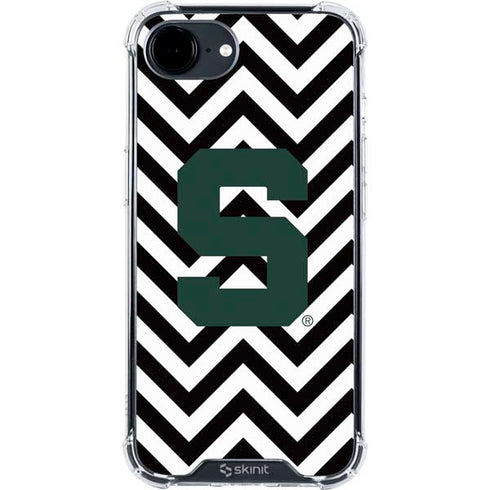 Michigan State University Spartans S Chevron iPhone 16e Clear Case