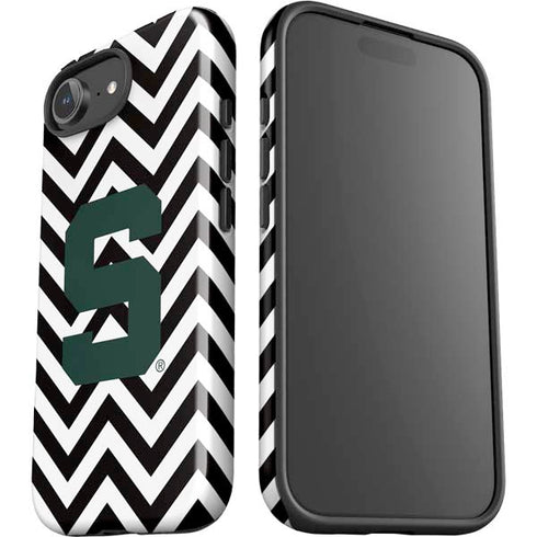 Michigan State University Spartans S Chevron iPhone 16e Impact Case