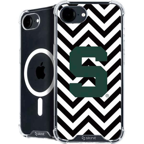 Michigan State University Spartans S Chevron iPhone 16e MagSafe Case