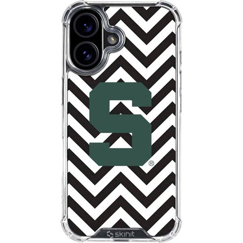 Michigan State University Spartans S Chevron iPhone 17 Clear Case