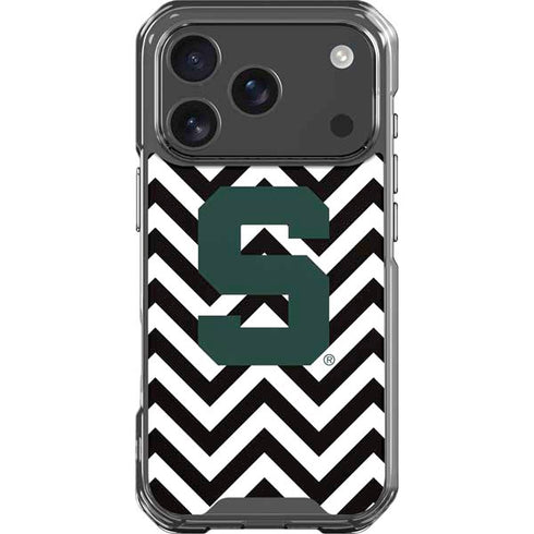 Michigan State University Spartans S Chevron iPhone 18 Pro Clear Case