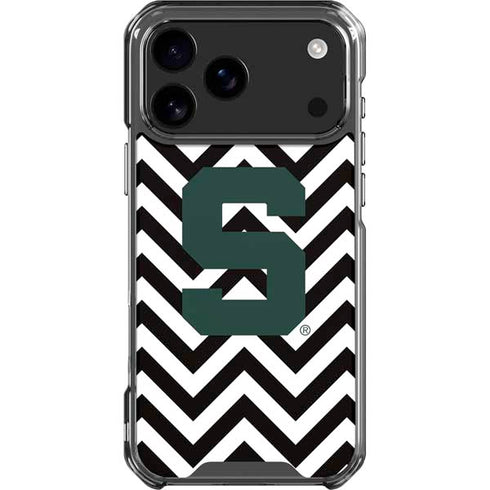 Michigan State University Spartans S Chevron iPhone 18 Pro Max Clear Case