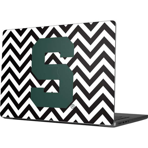 Michigan State University Spartans S Chevron Apple MacBook Pro 14-inch Skin