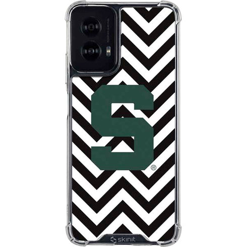 Michigan State University Spartans S Chevron Moto G Power 5G (2024) Clear Case