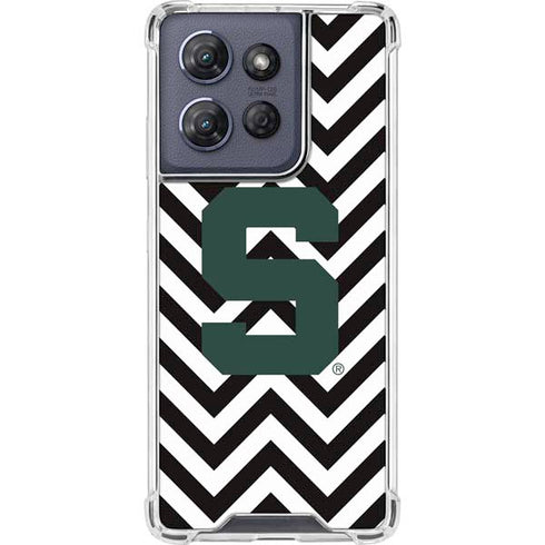 Michigan State University Spartans S Chevron Moto G Power 5G (2025) Clear Case