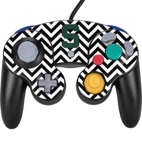 Michigan State University Spartans S Chevron Nintendo GameCube Controller Skin