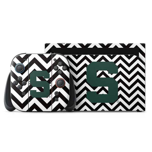 Michigan State University Spartans S Chevron Nintendo Switch 2 (2025) with Joy-Con Skin
