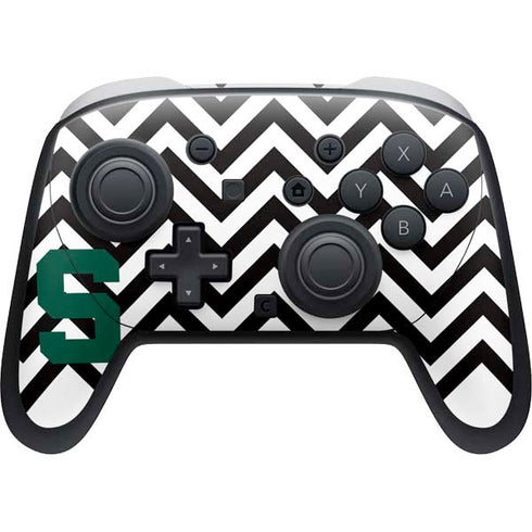 Michigan State University Spartans S Chevron Nintendo Skins