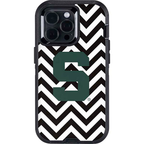 Michigan State University Spartans S Chevron Otterbox Defender iPhone Skin