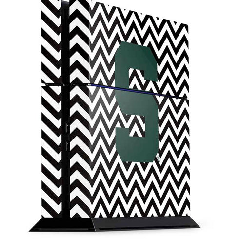 Michigan State University Spartans S Chevron PlayStation PS4 Skins